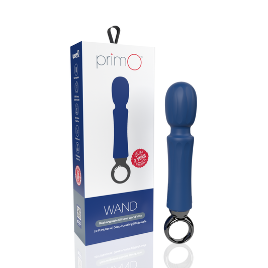 PrimO® Wand Rechargeable Vibe Blueberry