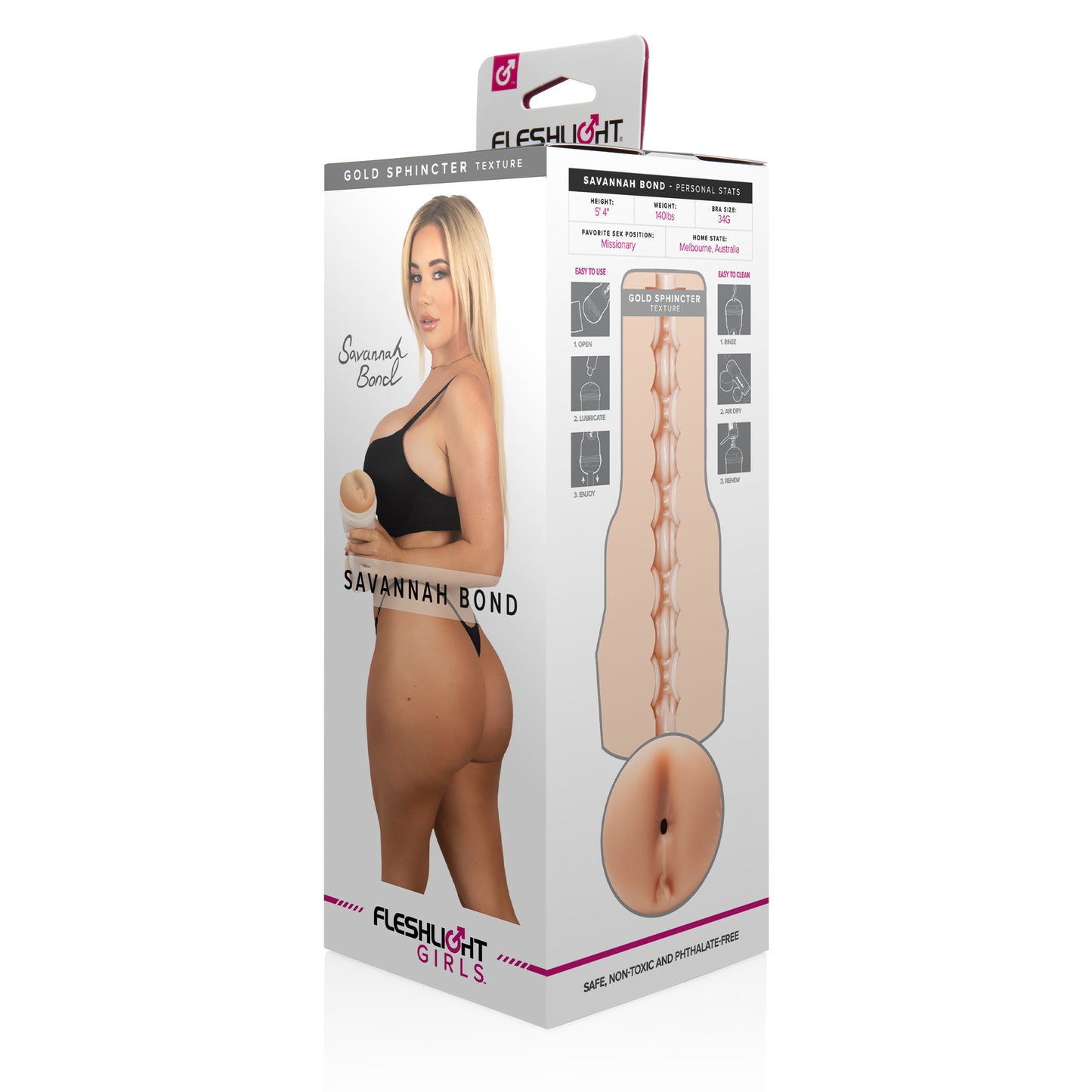 Fleshlight Girls Savannah Bond Gold Sphincter