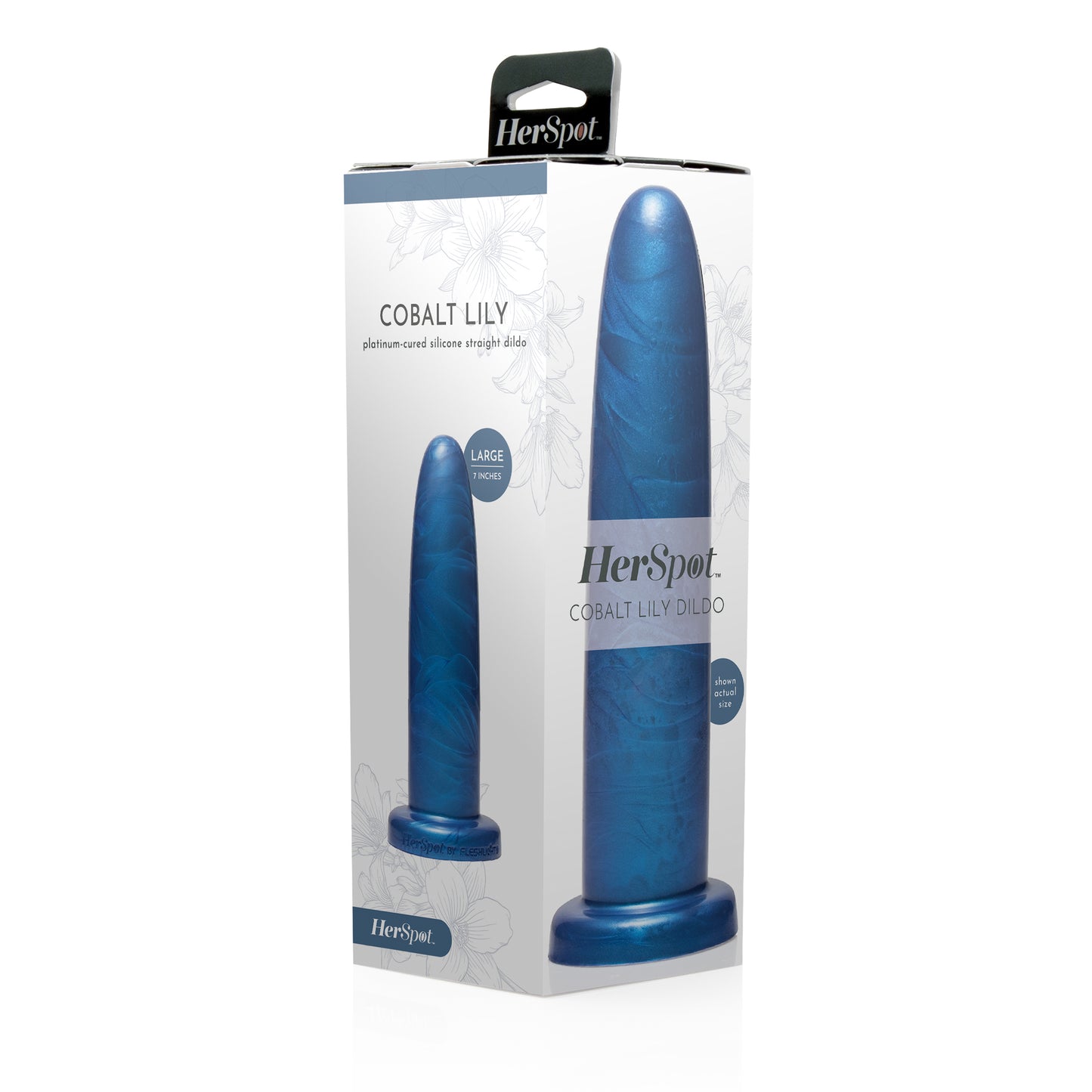 Cobalt Lily Dildo Large