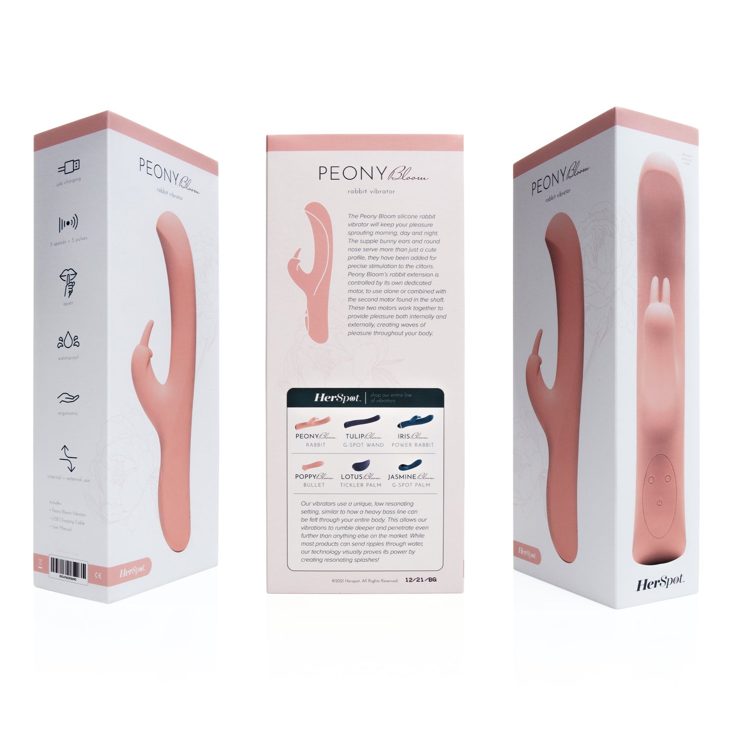 Peony Bloom Rabbit Vibrator