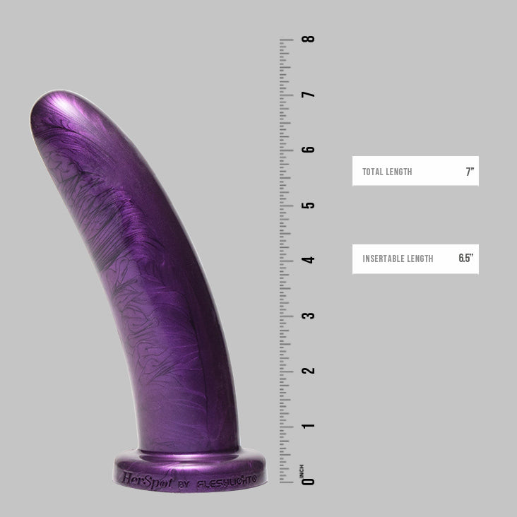 Plum Orchid Dildo Large